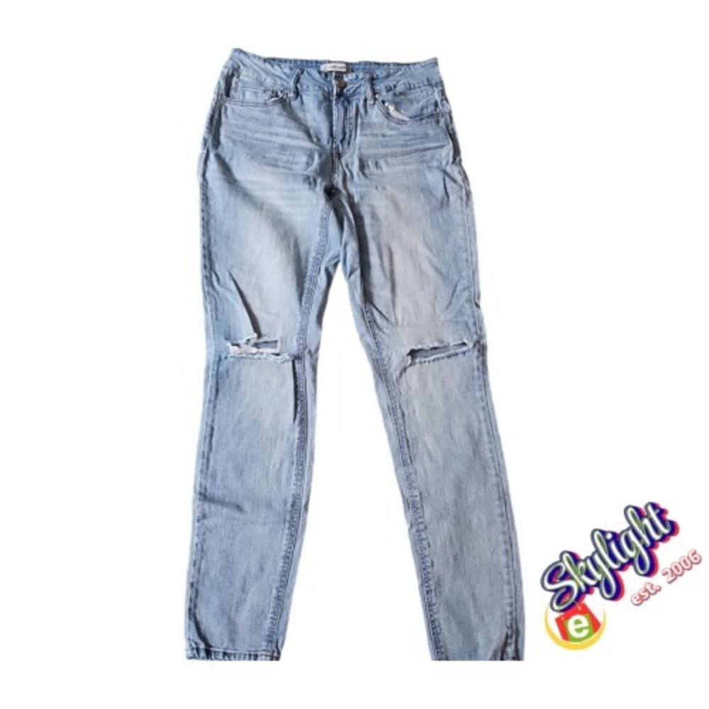 Refuge Womens Blue Medium Wash Stretch Skinny Denim Jeans‎ Size 4